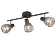 Regleta de focos Tarifa Trio negro 3 luces 862800332