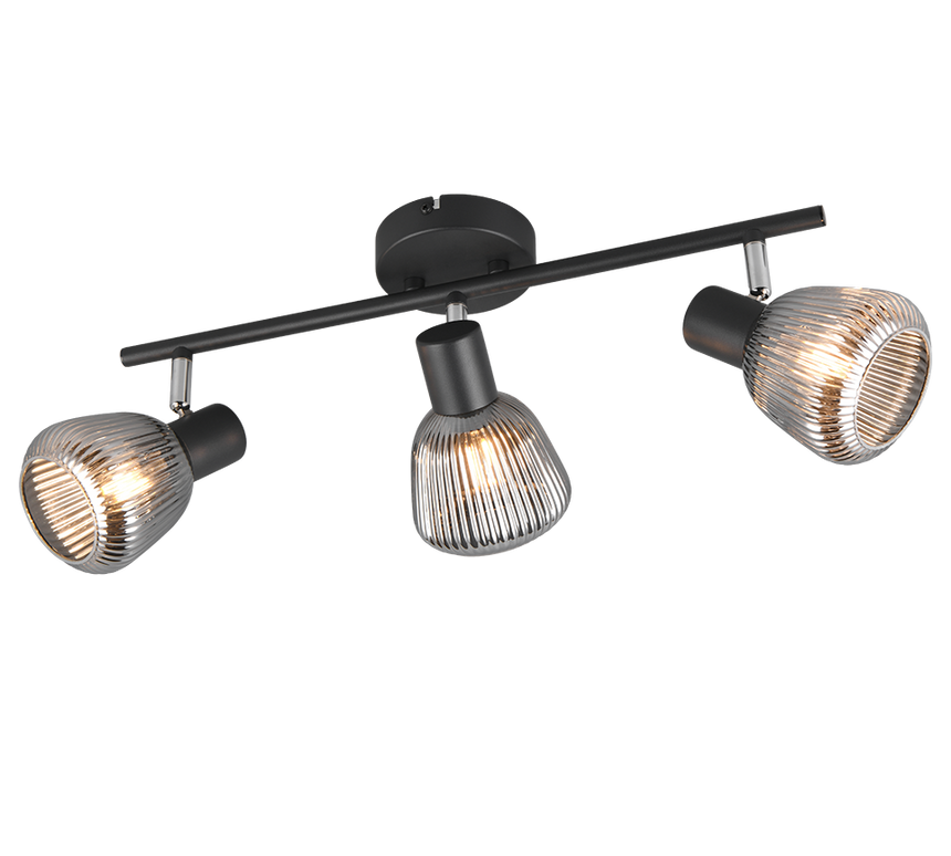 Regleta de focos Tarifa Trio negro 3 luces 862800332