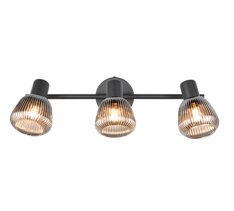 Regleta de focos Tarifa Trio negro 3 luces 862800332