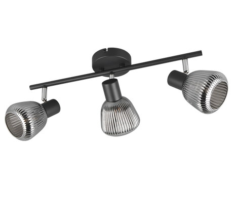 Regleta de focos Tarifa Trio negro 3 luces 862800332