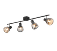 Regleta de focos Tarifa Trio negro 4 luces 862800432