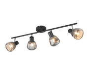 Regleta de focos Tarifa Trio negro 4 luces 862800432