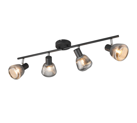 Regleta de focos Tarifa Trio negro 4 luces 862800432