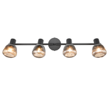 Regleta de focos Tarifa Trio negro 4 luces 862800432