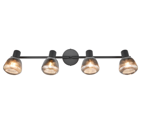 Regleta de focos Tarifa Trio negro 4 luces 862800432