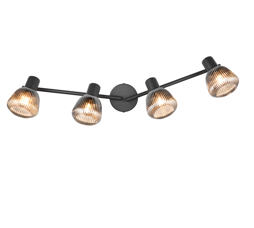 Regleta de focos Tarifa Trio negro 4 luces 862800432