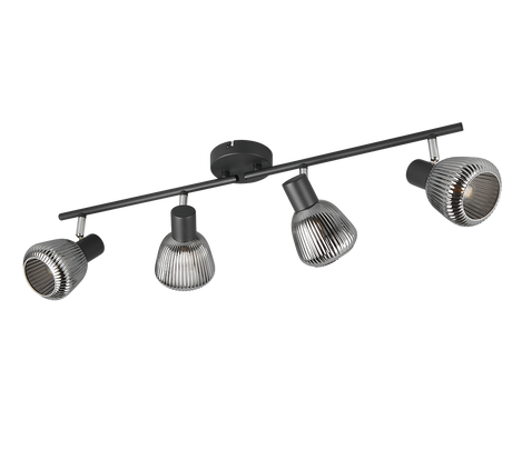 Regleta de focos Tarifa Trio negro 4 luces 862800432