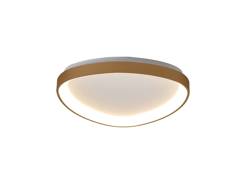 Mantra Niseko II Plafón LED triangular dimable oro 8635