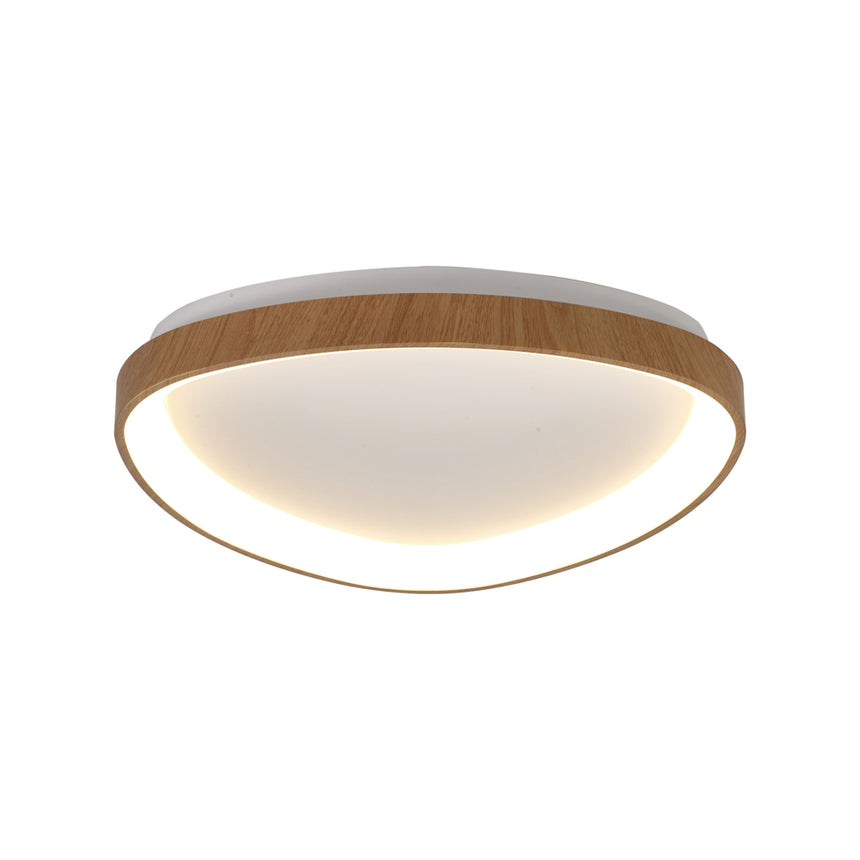 Mantra Niseko II Plafón LED triangular dimable madera 8636