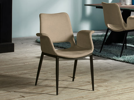 Sillón Schuller Sowa negro y contrachapada madera 67x86 - vista 3