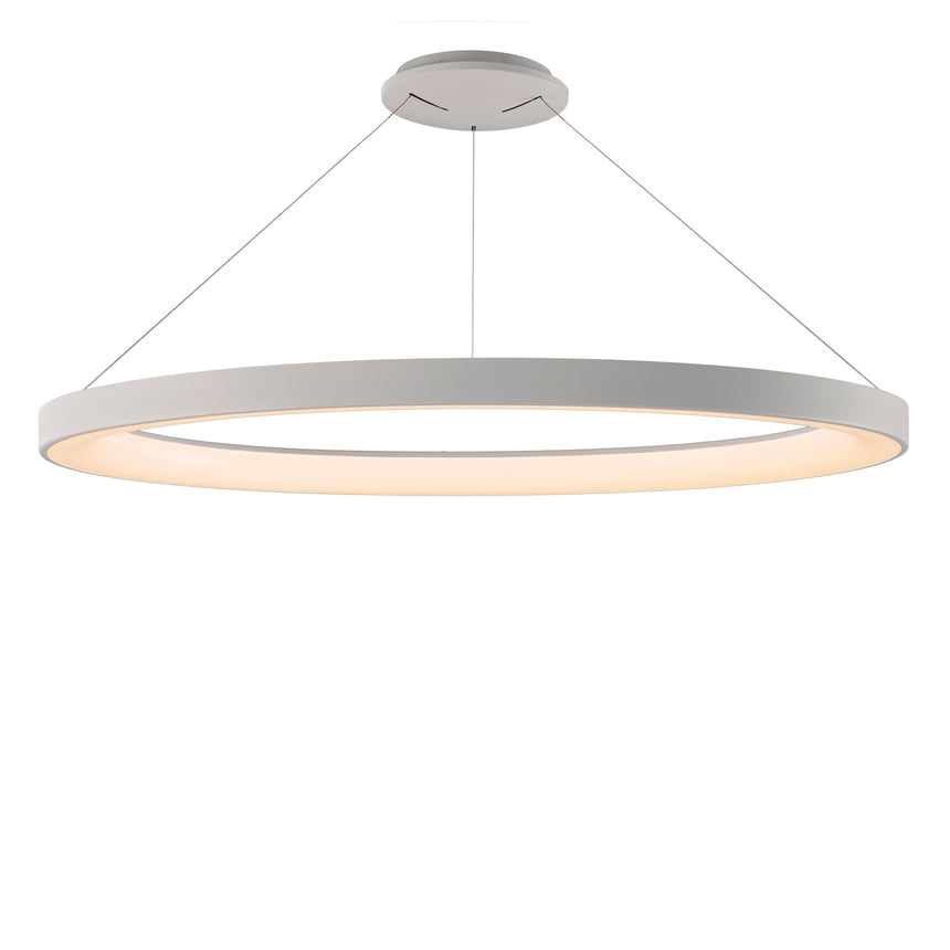Mantra Niseko II Lámpara de techo colgante LED dimable 90cm blanco 8645