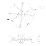 Mantra ADN Plafón LED blanco dimable 8653