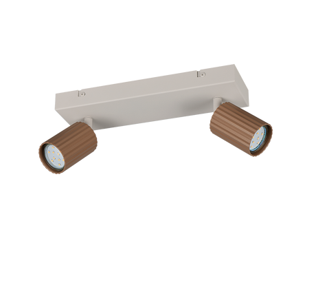 Foco Trio Soka LED marrón café 3000K 30cm 867700265