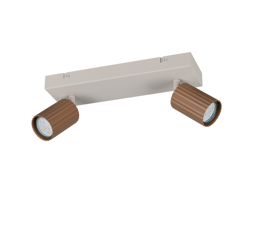 Foco Trio Soka LED marrón café 3000K 30cm 867700265