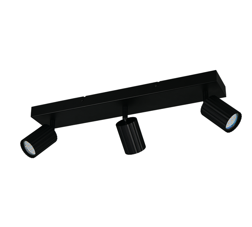 Foco Trio Soka LED negro mate 3000K 50cm 867700332