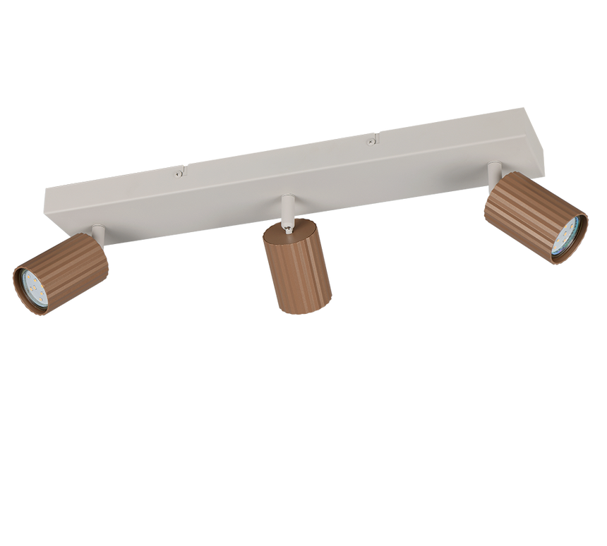 Foco Trio Soka LED marrón café 3000K 50cm 867700365