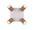 Foco Trio Soka LED marrón café 3000K Ø5,5cm 867730465