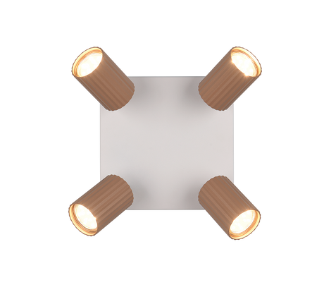 Foco Trio Soka LED marrón café 3000K Ø5,5cm 867730465