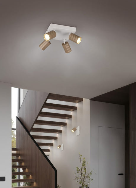 Foco Trio Soka LED marrón café 3000K Ø5,5cm 867730465