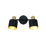 Foco Trio Eva LED negro y dorado 2700K 36,5cm 868800280