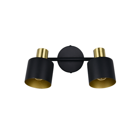 Foco Trio Eva LED negro y dorado 2700K 36,5cm 868800280