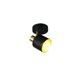 Foco Trio Eva LED negro y dorado 2700K 10cm 868870180