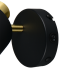 Foco Trio Eva LED negro y dorado 2700K 10cm 868870180