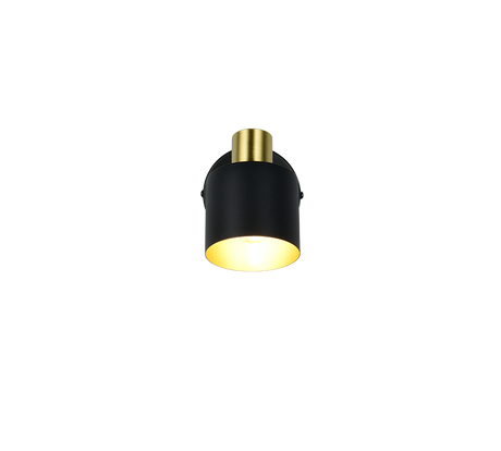 Foco Trio Eva LED negro y dorado 2700K 10cm 868870180