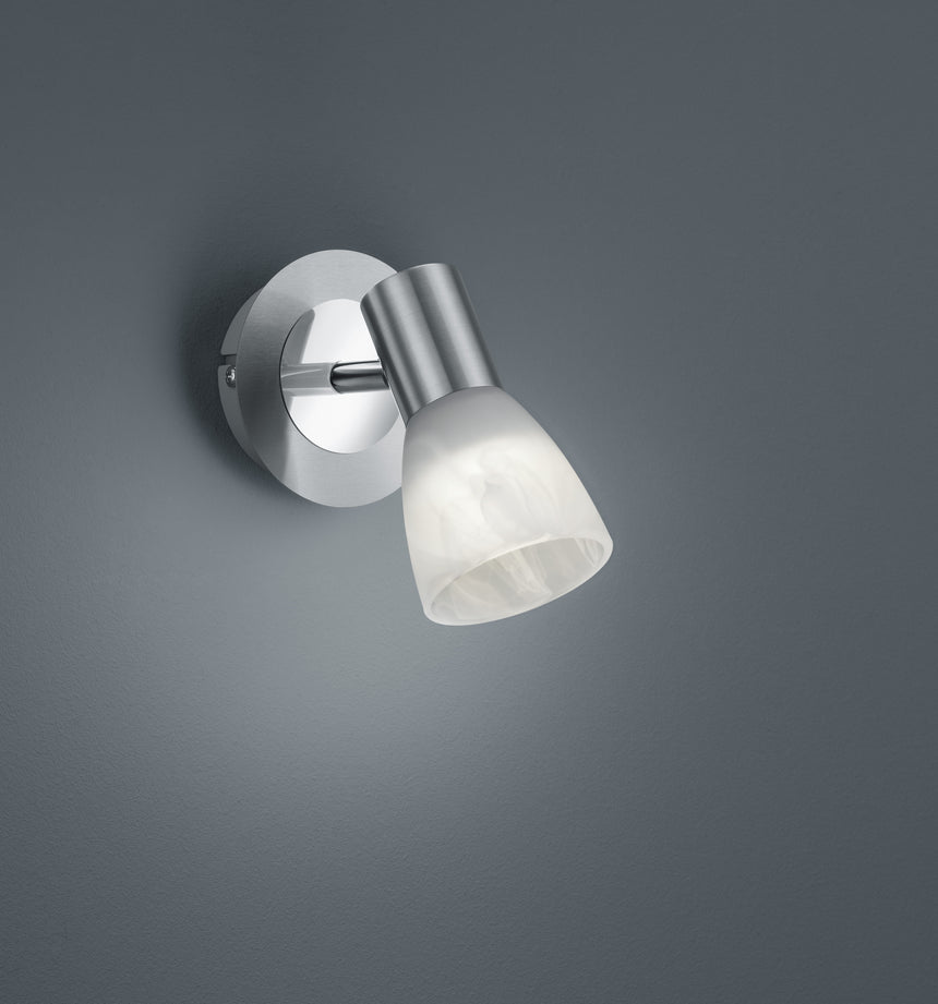 Foco Trio Levisto LED níquel mate 3000K regulable Ø10cm 871010107