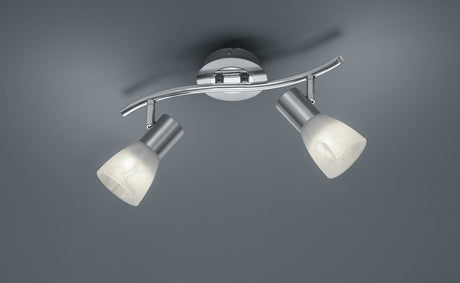 Foco Trio Levisto LED níquel mate 3000K regulable 33cm 871010207