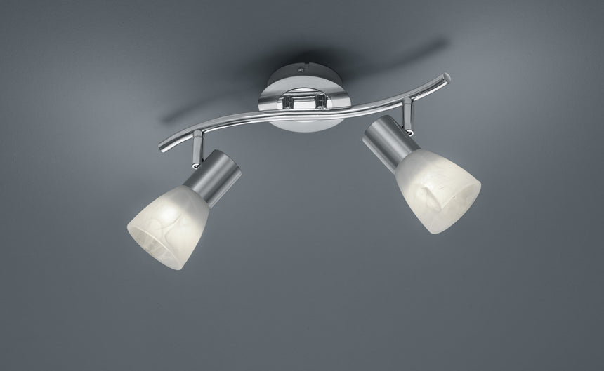 Foco Trio Levisto LED níquel mate 3000K regulable 33cm 871010207