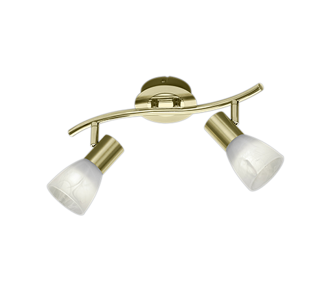 Foco Trio Levisto 2 luces bronce mate 3000K 33cm 871010208
