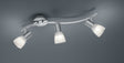 Foco Trio Levisto LED níquel mate 3000K regulable 55cm 871010307