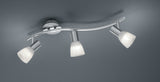 Foco Trio Levisto LED níquel mate 3000K regulable 55cm 871010307