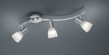 Foco Trio Levisto LED níquel mate 3000K regulable 55cm 871010307
