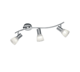Foco Trio Levisto 3 luces níquel mate 3000K 55cm 871010307