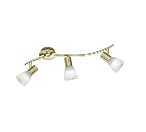 Foco Trio Levisto 3 luces bronce mate 3000K 55cm 871010308