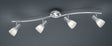 Foco Trio Levisto LED níquel mate 3000K regulable 88cm 871010407