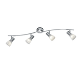 Foco Trio Levisto 4 luces níquel mate 3000K 88cm 871010407