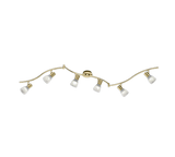 Foco Trio Levisto 6 luces bronce mate 3000K 180cm 871010608