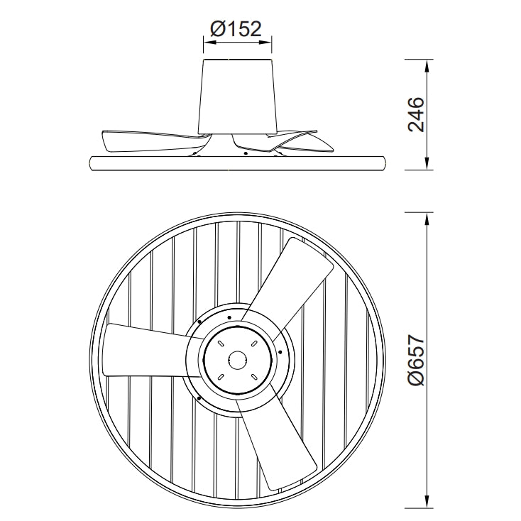 Ventilador de techo Soho Mantra blanco 8722