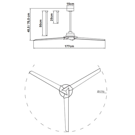 Ventilador de techo Brisa Mantra 8723