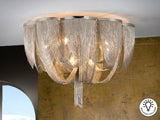 Plafón Schuller Minerva 10 luces níquel Ø68cm 872469 - vista 2