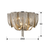 Schuller Minerva Plafón níquel 872469