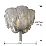 Schuller Minerva Plafón níquel 872593