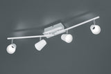 Trio Narcos LED metal spotlight white mat 873110431