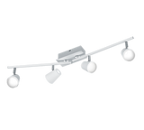 Trio Narcos LED metal spotlight white mat 873110431