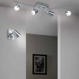 Trio Narcos Foco LED de metal estera blanca 873110631