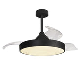 Mantra Alaska Ventilador de techo con luz plafón LED 60W negra 8754