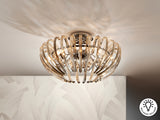 Plafón Schuller Ariadna 9 luces cromo y champán Ø53cm 8 - vista 2